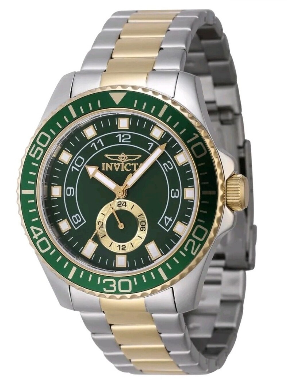 🤿 Invicta Pro Diver Command 47129 Two Tone Green Dial 44mm Watch NWT